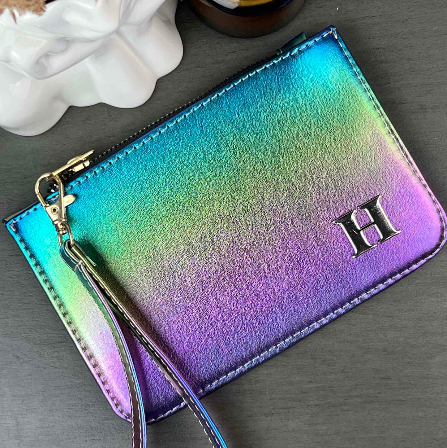 MONEDERO XL ARCOIRIS METçLICO