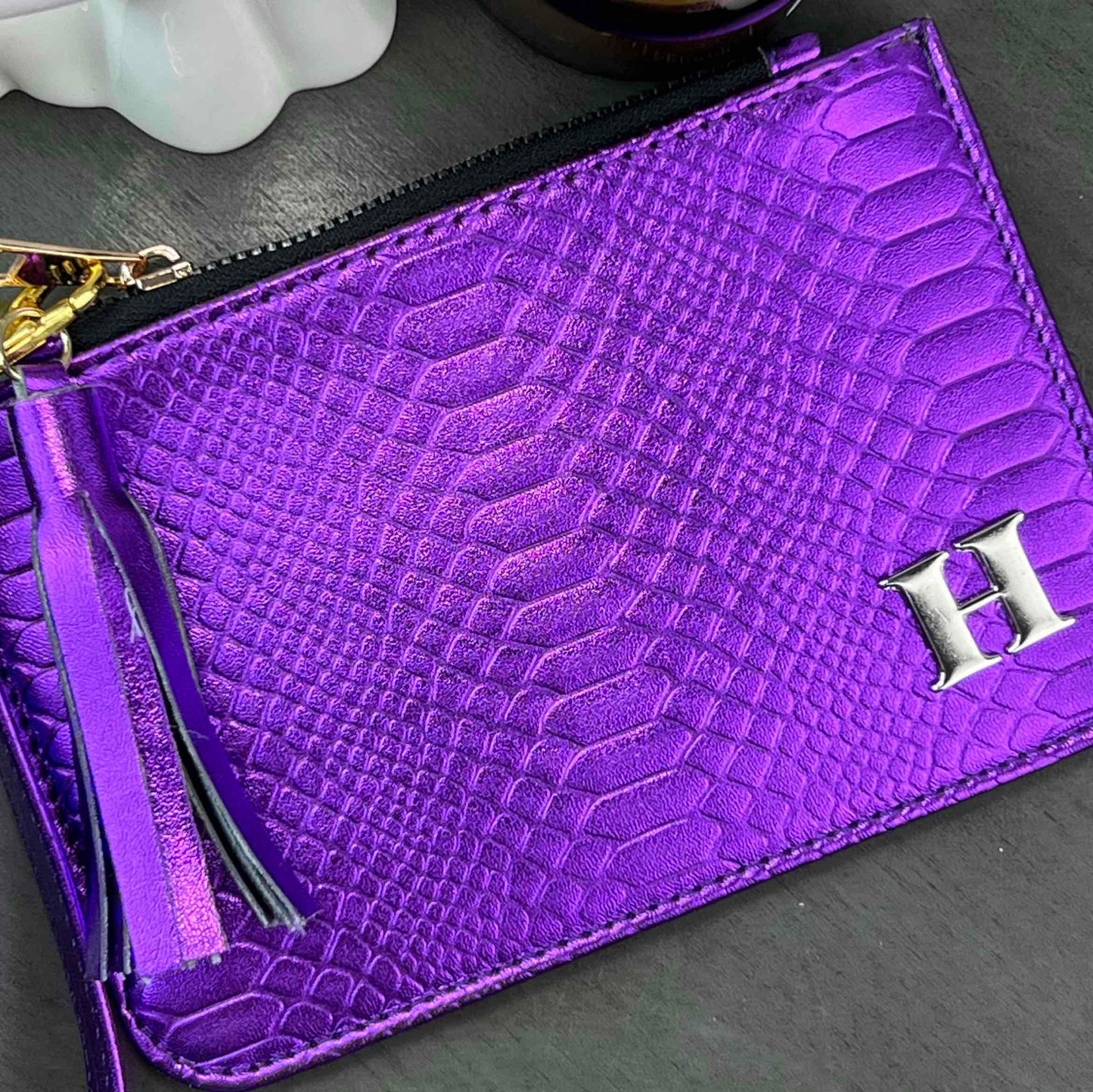 MONEDERO XL MORADO METçLICO