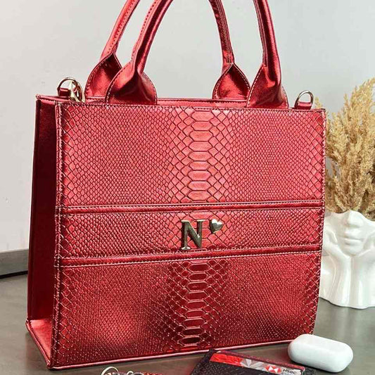 TOTE MEDIANA ROJO METALICO