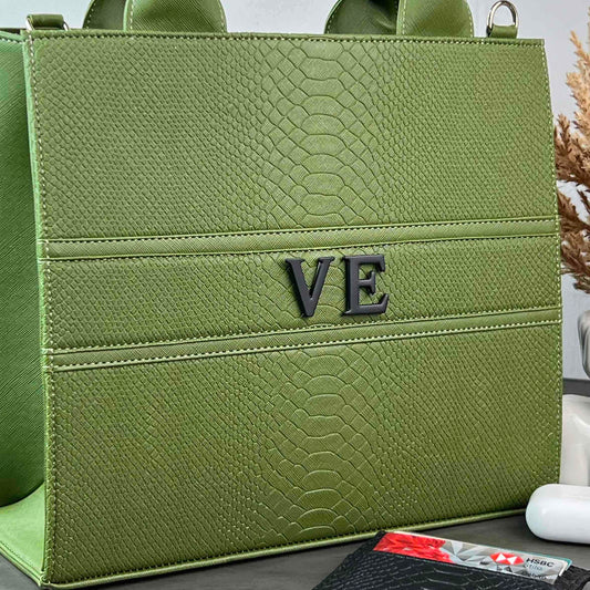 TOTE MEDIANA VERDE OLIVO